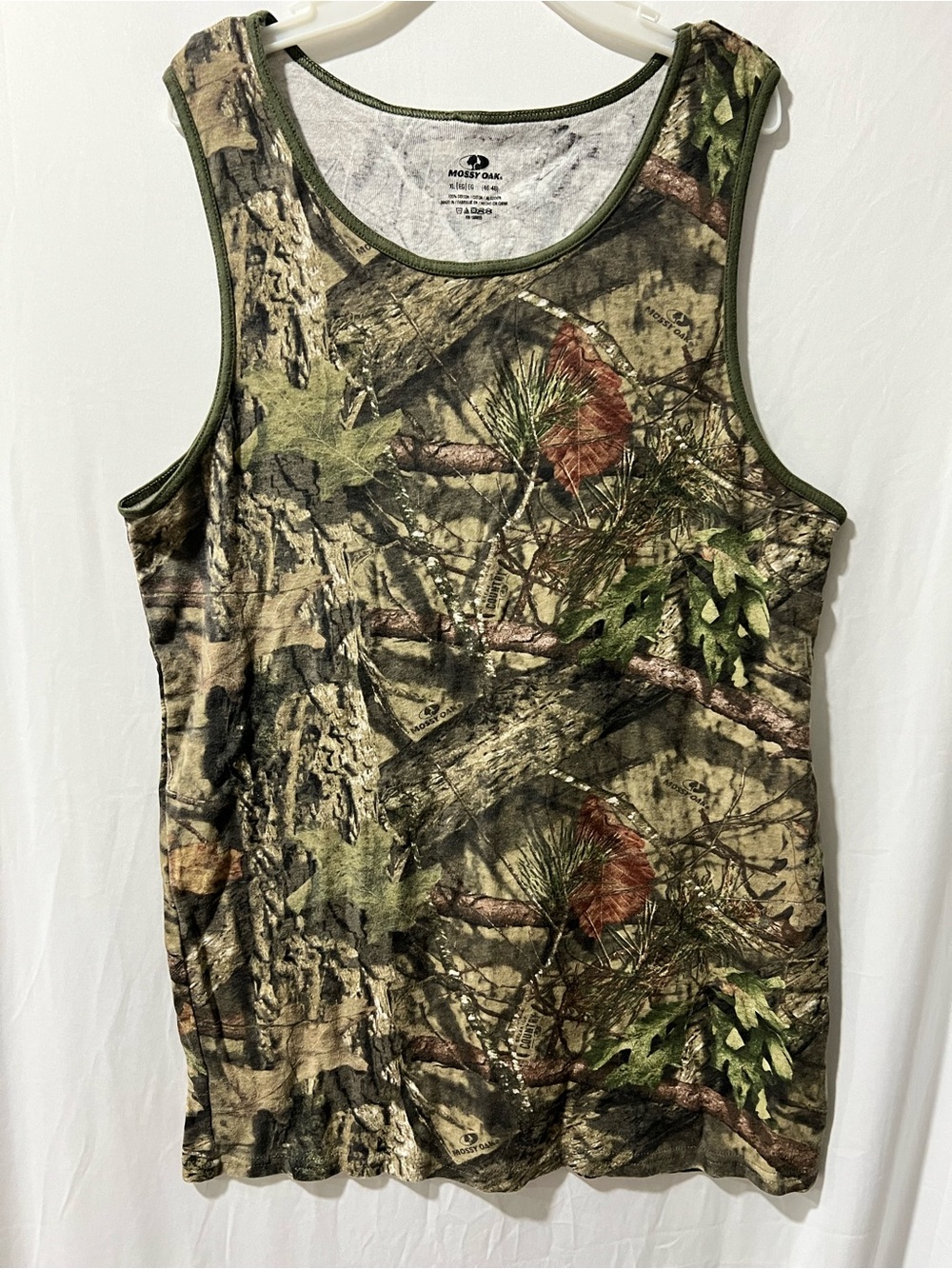 Mossy Oak Men’s Camouflage XL Tank Top - Green, Brown